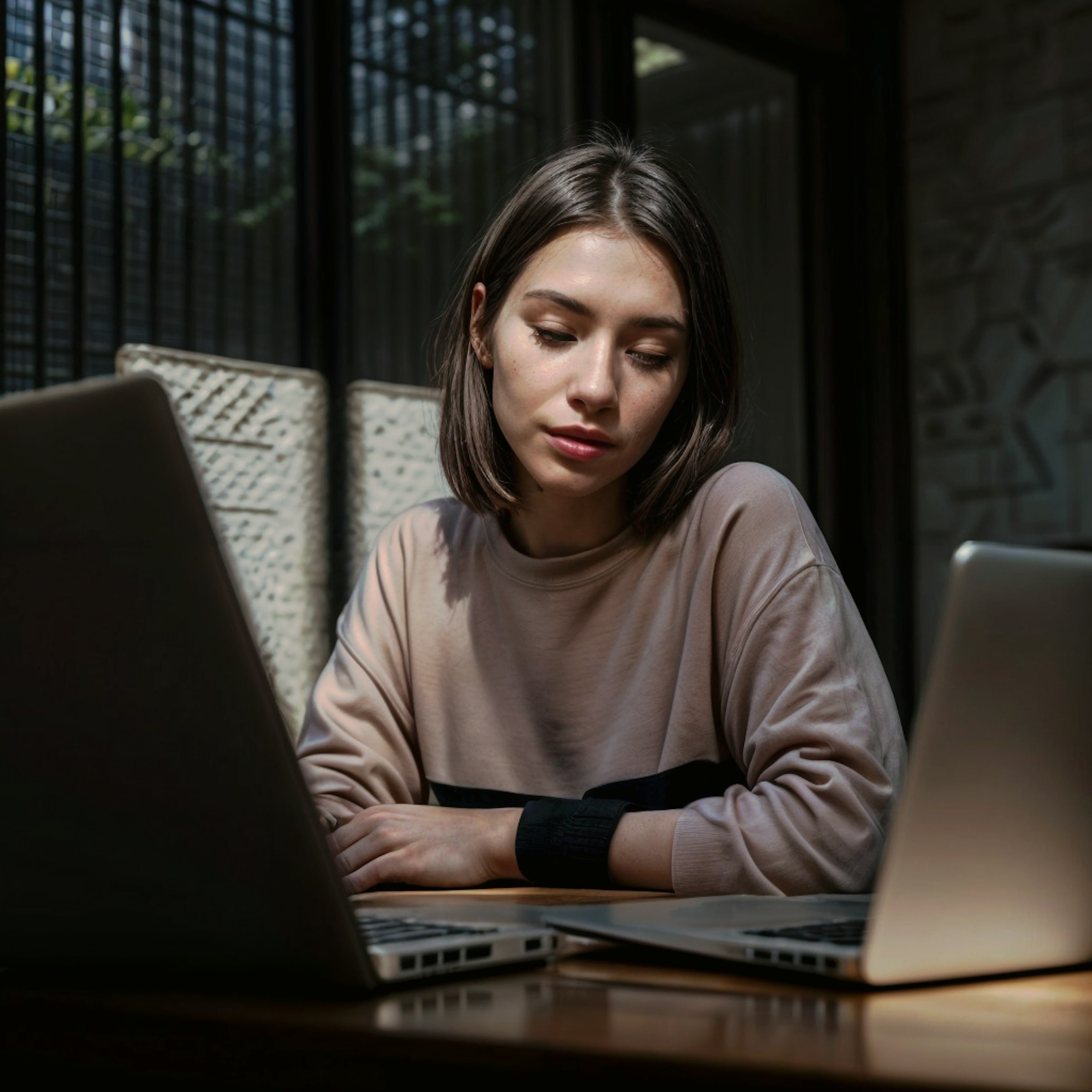 Strategist working on a laptop